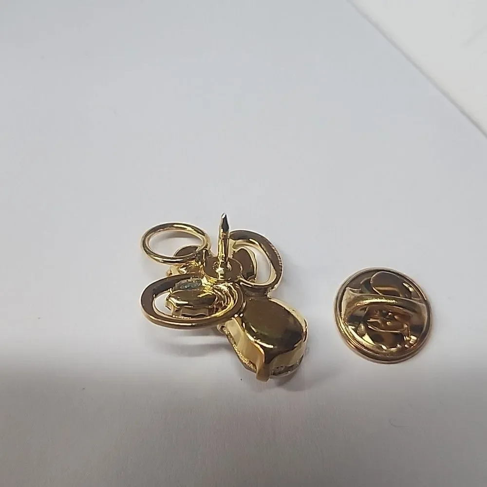 Guardian Angel Pins July and March Birthstones Austrian Crystal